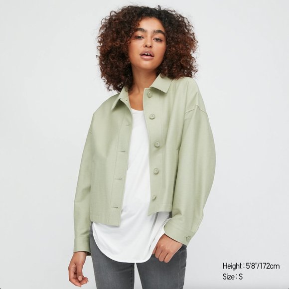 Uniqlo Women Jersey Relaxed Jacket S 